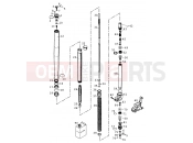 KTM 400 LC4-E (932206) [GB] 2000 FRONT FORK DISASSEMBLED
