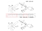 KTM 400 LC4-E (932206) [GB] 2000 EXHAUST SYSTEM