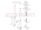 FRONT FORK, TRIPLE CLAMP - KTM 400 SX RACING (830205) [EU] 2000