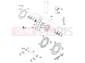 REAR WHEEL - KTM 400 SX RACING (830205) [EU] 2000