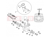 CRANKSHAFT, PISTON - KTM 65 SX (600196) [EU] 1999
