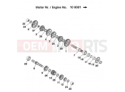TRANSMISSION II - COUNTERSHAFT - KTM 65 SX (600196) [EU] 1999