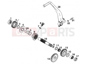 KTM 620 EGS-E 11LT ORANGE/LOW (972777) [EU] 1997 KICK STARTER