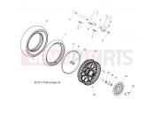 VICTORY HIGHBALL ALL OPTIONS (V13WB36) WHEELS | WHEELS, FRONT - V13WB36 (49VICWHEELFRT12HB)