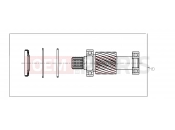 Polaris 2011 LEV GEM - e2/e4/e6/eS/eL/eLXD DRIVE LINE | DRIVE LINE, KIT, INPUT SHAFT - e2/e4/eS/eL (49GEMDRIVELINE11INPUTSHAFT)