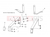 Polaris 2009 LEV GEM - E2/E4/E6/ES/EL/ELXD FRAME | FRAME, OPTIONS, BUMPER, BRACKET, REAR - e6 (49GEMOPTIONS11BRKTRR)