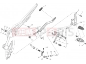 DUCATI 2014 Diavel Carbon FOOTRESTS, LEFT [MOD:DVLC]