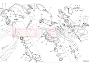 DUCATI 2015 Hypermotard SP HANDLEBAR AND CONTROLS [MOD:HYM-SP;XST:AUS,EUR,FRA,JAP]