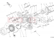 DUCATI Hyperstrada GENERATOR COVER [MOD:HYP STR;XST:AUS,EUR,FRA,JAP,TWN]