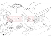 DUCATI 2015 Monster 821 SOSPENSIONE POSTERIORE [MOD:M 821]