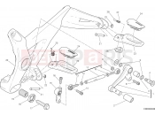 DUCATI 2015 Monster 821 Stripe FOOTRESTS, LEFT [MOD:M821 STR]