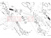 DUCATI 2015 Monster 1200 S HANDLEBAR AND CONTROLS [MOD:M 1200S]