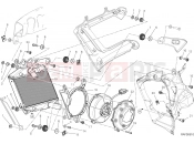 DUCATI Diavel Carbon RADIATOR, WATER,RH [MOD:DVLC]