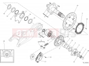 DUCATI Hypermotard 939 HUB, REAR WHEEL [MOD:HYM 939]
