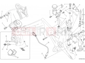 DUCATI 2016 Monster 821 Dark REAR BRAKE SYSTEM [MOD:M821DARK]