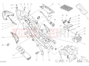 DUCATI Monster 1200 S REAR FRAME COMP. [MOD:M 1200S]