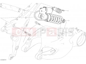 DUCATI 2017 Multistrada 1200 Pikes Peak REAR SHOCK ABSORBER [MOD:MS1200PP]