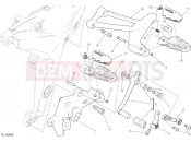 DUCATI 2017 Multistrada 1200 Pikes Peak FOOTRESTS, LEFT [MOD:MS1200PP]