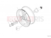 DUCATI 2018 Multistrada 1260 PikesPeak REAR WHEEL [MOD:MS1260PP]