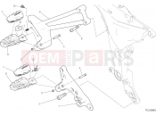DUCATI 2018 Multistrada 1260 FOOTRESTS, RIGHT [MOD:MS1260]