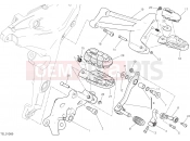DUCATI 2018 Multistrada 1200 Enduro Pro FOOTRESTS, LEFT [MOD:MS1200EP]