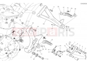 DUCATI 2018 SuperSport S FOOTRESTS, LEFT [MOD:SS 939 S]