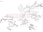 DUCATI 2019 Diavel FOOTRESTS, LEFT [MOD:DVL1260]