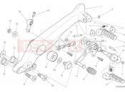 DUCATI Monster 797+ FOOTRESTS, LEFT [MOD:M 797]