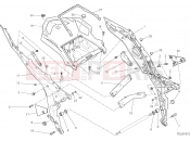 DUCATI 2019 Multistrada 1260 Enduro REAR FRAME COMP. [MOD:MS1260E]