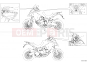 DUCATI 2019 Multistrada 1260 Enduro LABEL, WARNING [MOD:MS1260E;XST:JAP]