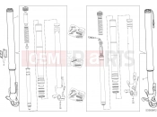 DUCATI 2019 Multistrada 1260 Enduro FRONT FORK [MOD:MS1260E]