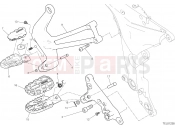 DUCATI 2019 Multistrada 1260 Enduro FOOTRESTS, RIGHT [MOD:MS1260E]