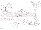 DUCATI 2019 Multistrada 1260 S D Air REAR SHOCK ABSORBER [MOD:MS1260SA]