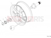 DUCATI 2019 Multistrada 1260 S D Air REAR WHEEL [MOD:MS1260SA]
