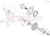 DUCATI 2020 Hypermotard 950 SP REAR WHEEL SPINDLE [MOD:HYM950SP]