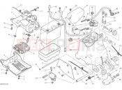 DUCATI 2020 Monster 821 Stealth BATTERY HOLDER [MOD:M821STEA]