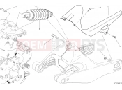 DUCATI 2020 Monster 821 Stealth SOSPENSIONE POSTERIORE [MOD:M821STEA]