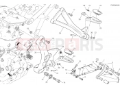 DUCATI Monster 1200 FOOTRESTS, LEFT [MOD:M 1200]