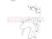 DUCATI 2020 Multistrada 1260 Enduro FRONT MUDGUARD [MOD:MS1260E]
