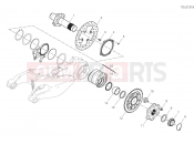 DUCATI 2020 Superbike Panigale V2 REAR WHEEL SPINDLE [MOD:PANV2]