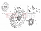 derbi Terra 125 Front wheel
