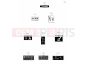 KAWASAKI MULE PRO-MX (KAF700BLF) Labels