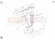 DUCATI Monster 620 Dark Single Disc REAR SHOCK ABSORBER » SWING ARM