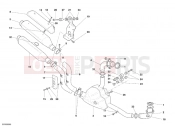DUCATI Monster S2R 800 DARK EXHAUST SYSTEM » EXHAUST SYSTEM
