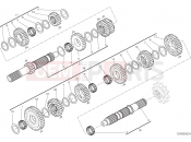 DUCATI Scrambler Desert Sled GEAR BOX [MOD:SCR800DS]