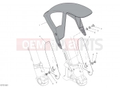 DUCATI 2021 Scrambler Icon Dark FRONT MUDGUARD [MOD:SCR800DK]