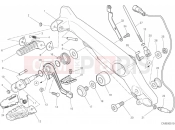 DUCATI Scrambler 1100 Pro FOOTRESTS, RIGHT [MOD:SCR11DRK]