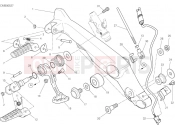 DUCATI Scrambler Cafe Racer FOOTRESTS, LEFT [MOD:SCR800CR]