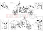 DUCATI 2021 Hypermotard 950 SP POSITIONING PLATES [MOD:HYM950SP;XST:JAP]