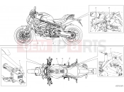 DUCATI Monster 821 Stealth POSITIONING PLATES [MOD:M821STEA;XST:JAP]